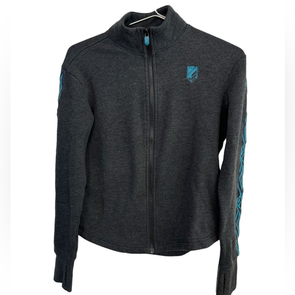 High End Rank 45 Pullover Women’s XS Gray & Blue Sweatshirt MINTY